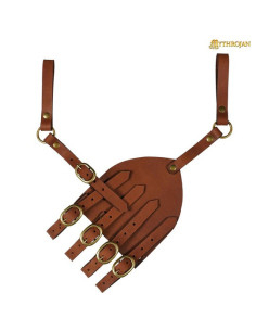 Baldric pour épées à rapières Renaissance en marron