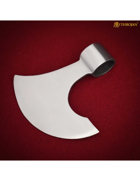 Tête de hache viking-médiévale en acier