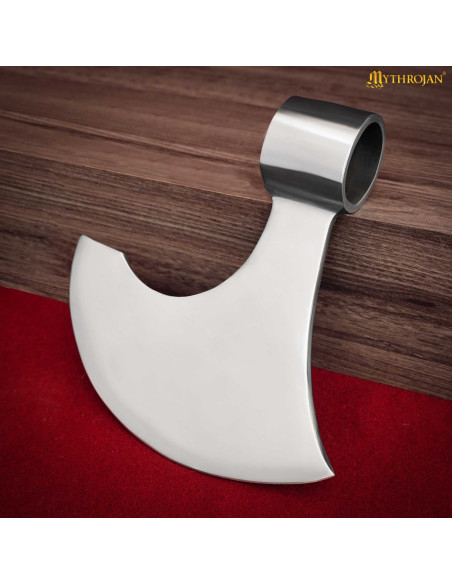 Tête de hache viking-médiévale en acier