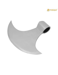 Tête de hache viking-médiévale en acier (17,5 cm.)