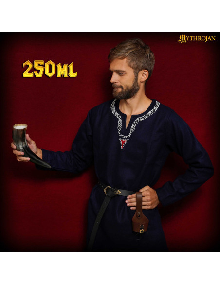 Corne à boire Viking, avec sachet...