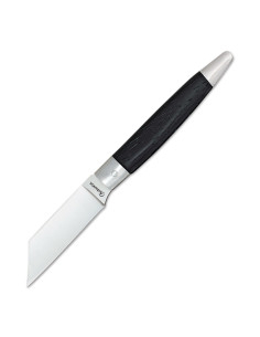 Couteau de poche Paternera en bois noir, lame de 7,7 cm.