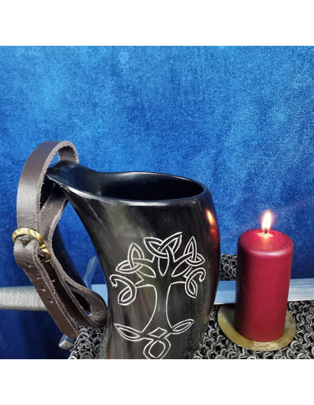 Pichet Viking médiéval avec sangle...