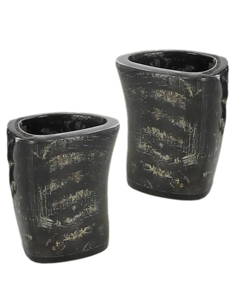Ensemble de 2 verres à boire en corne...