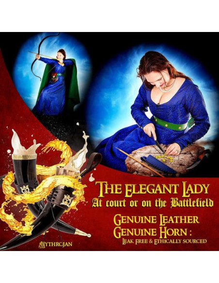 Corne à boire viking modèle Dama...