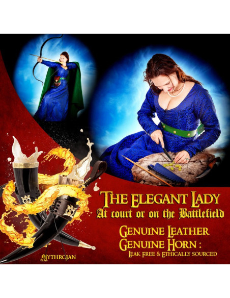 Corne à boire viking Lady Elegant...
