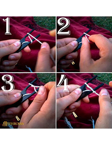 Outil de tressage de corde en corne...