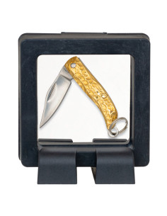 Porte-clés canif miniature avec présentoir, lame 2,8 cm.