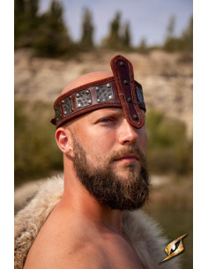 Bandeau de la Force, avec protection du nez, marron foncé