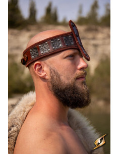 Bandeau de la Force, avec protection du nez, marron foncé 2