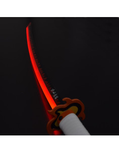 Katana Rengoku Kyojuro de Kimetsu No Yaiba, lame avec LED 2
