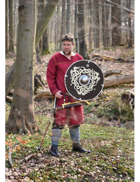 Bouclier anglo-saxon peint à la main...