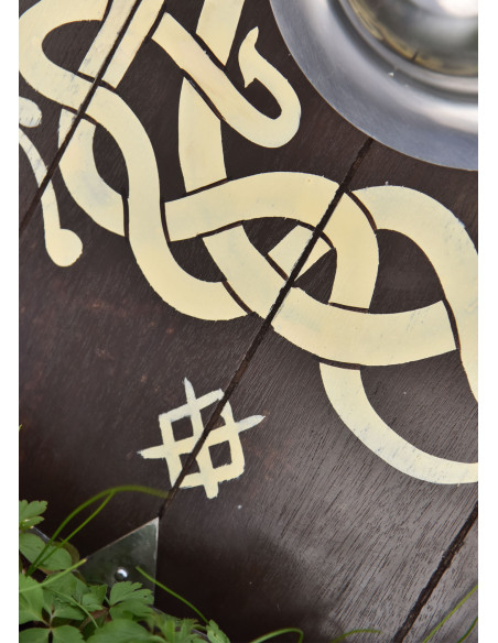 Bouclier anglo-saxon peint à la main...