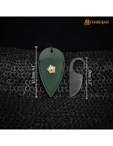 Couteau celtique forgé à la main étui...