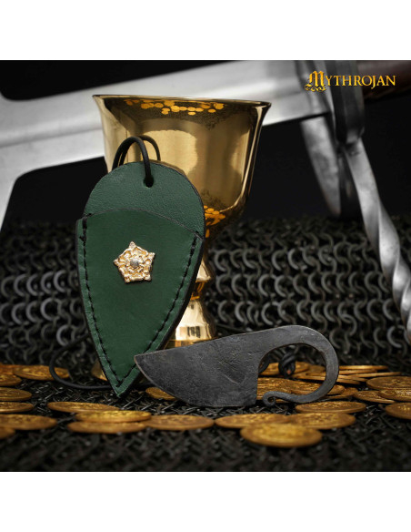 Couteau celtique forgé à la main étui...