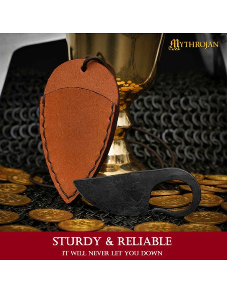 Couteau celtique forgé à la main étui...