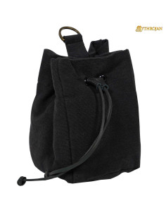 Porte-monnaie avec cordon pour ceinture, couleur noire