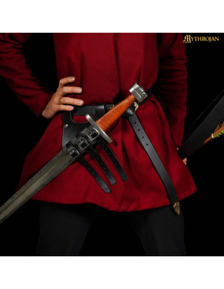 Tahalí médiéval en cuir pour épées...