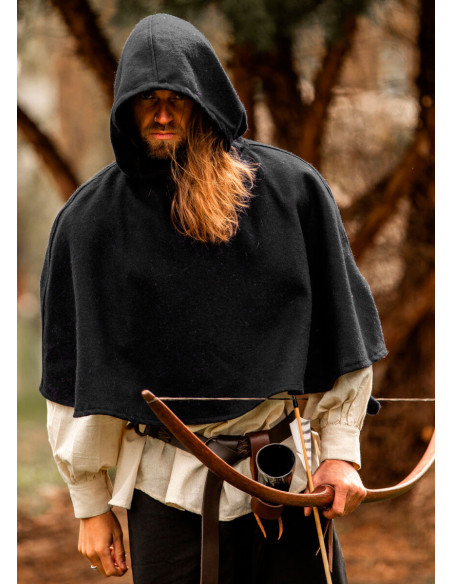 Gugel médiéval en laine modèle Paul,...