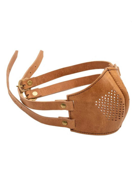Masque facial en cuir pour Cosplay,...