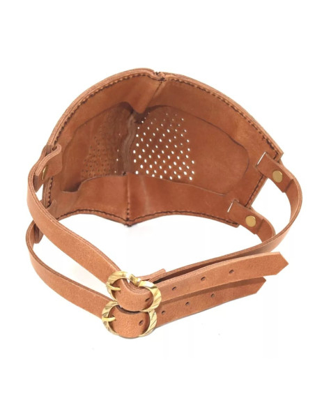 Masque facial en cuir pour Cosplay,...