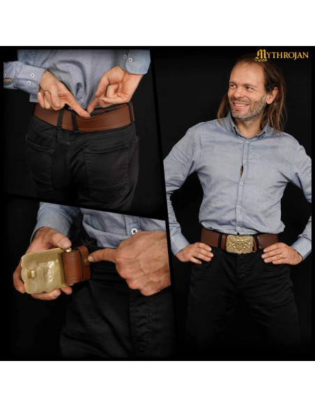 Ceinture viking bande simple boucle...