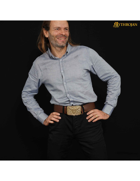 Boucle vikingue en laiton pour...