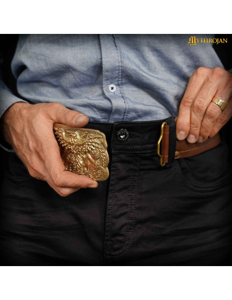 Boucle vikingue en laiton pour...