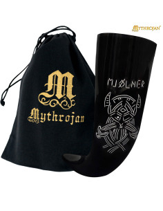 Corne viking pour boire modèle Mjolner (400 ml.)