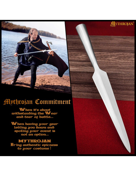 Pointe de lance viking en fer,...