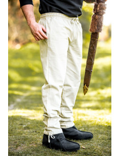 Pantalon médiéval Arvo, couleur chanvre