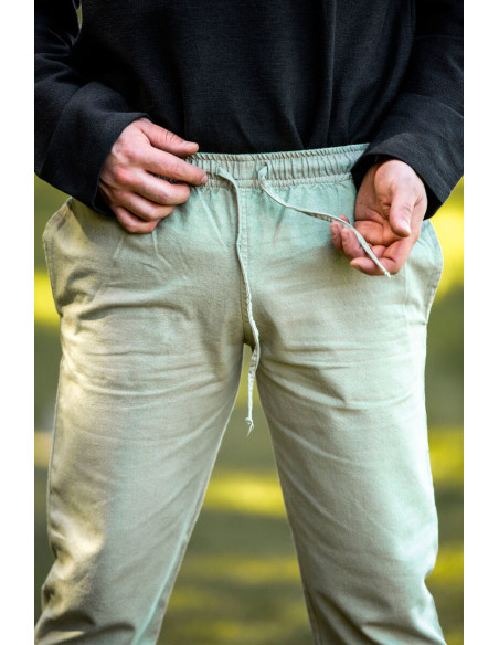 Pantalon médiéval Arvo, couleur chanvre