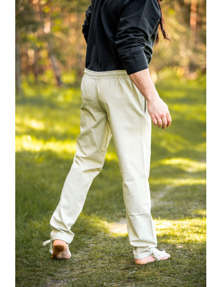 Pantalon médiéval Arvo, couleur chanvre