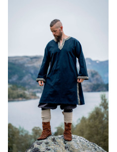 Tunique médiévale Halvor, couleur noire 2
