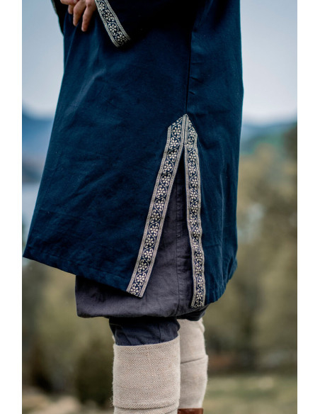 Tunique médiévale Halvor, couleur noire