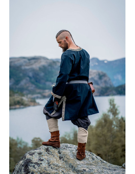 Tunique médiévale Halvor, couleur noire