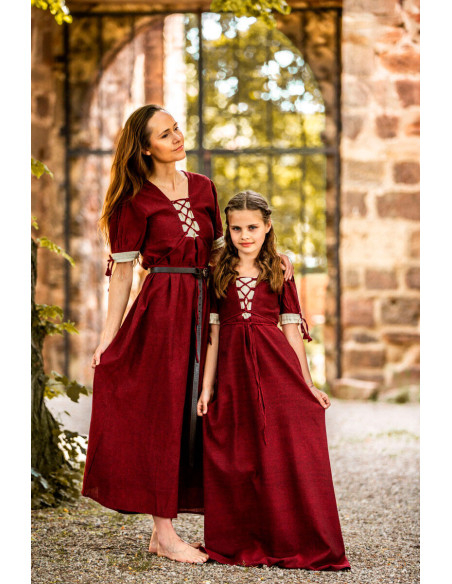 Robe médiévale d'été pour filles Robe médiévale d'été pour filles