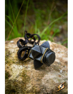 Tête pour masse Khonarr LARP et Cosplay, couleur noire 2