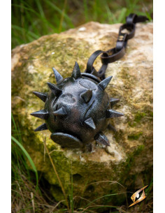 Tête pour masse Lockard LARP et Cosplay, couleur noire