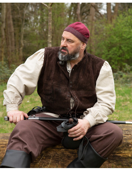 Bonnet médiéval en coton modèle...