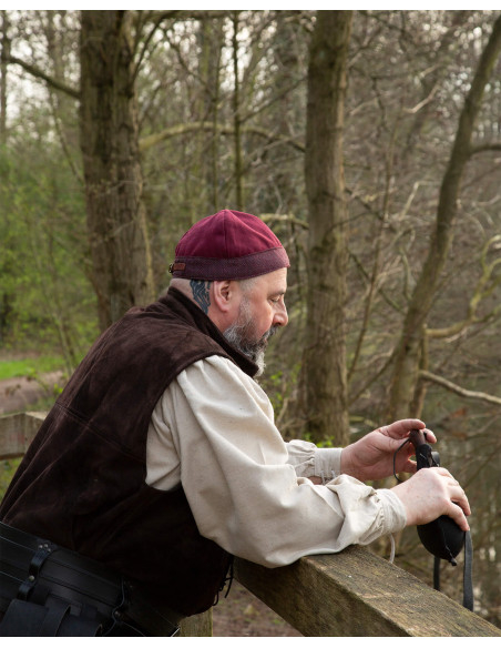 Bonnet médiéval en coton modèle...