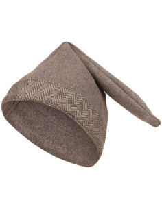 Gorro médiéval en laine modèle Toki, couleur gris