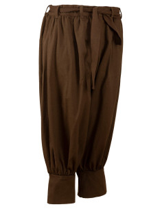 Pantalons médiévaux en coton modèle Offnir, couleur marron 2