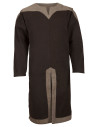 Tunique vikingue homme en coton modèle Norgaard, marron