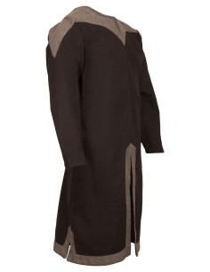 Tunique vikingue homme en coton modèle Norgaard, marron 2