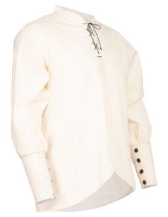 Chemise médiévale homme modèle Arantir, couleur naturelle