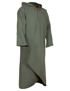Manteau médiéval en coton modèle Faelyn, couleur verte 2