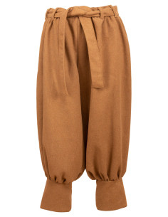 Pantalons médiévaux en laine modèle Offnir, couleur sable