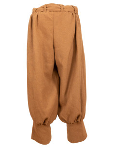 Pantalons médiévaux en laine modèle Offnir, couleur sable 2