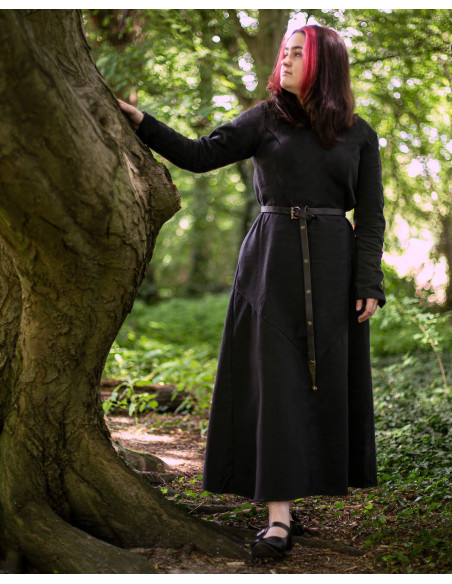 Tunique médiévale longue en coton...